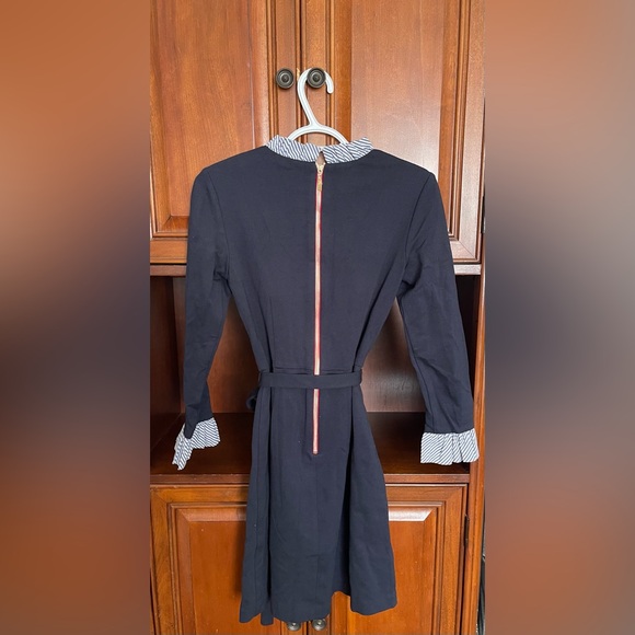 Long Sleeve Ruffle Detail Shirtdress - Picture 5 of 7